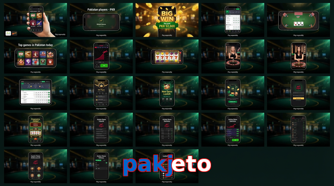 Main screen of Pakjeto bet page for PK players